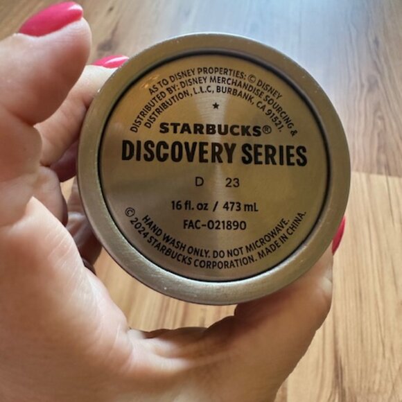 2024 Disney World Magic Kingdom Starbucks Discovery Series Metal Tumbler- Used - Picture 3 of 6